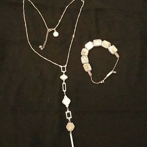 W/H-B/M Necklace & bracelet